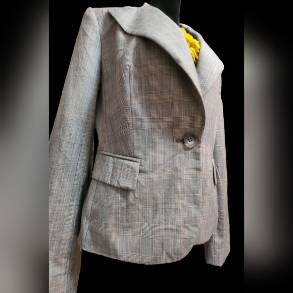 Ann Taylor Loft size 10 gray blazer - Picture 9 of 10